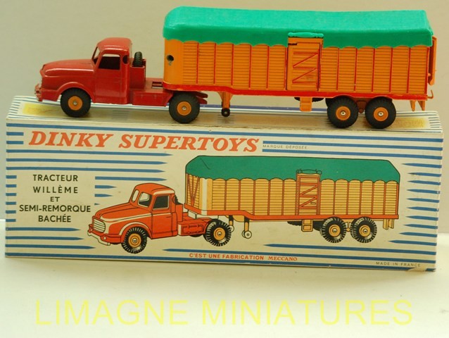 O1-23 DINKY TOYS SUPERTOYS TRACTEUR WILLEME LC610T